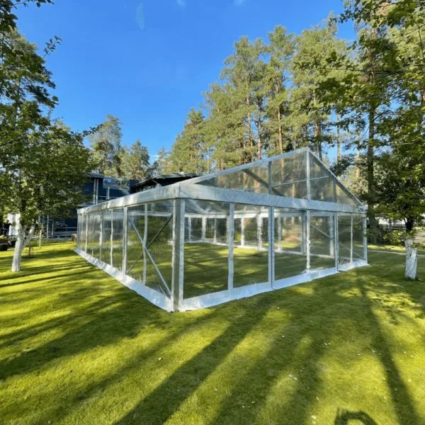 Skaidri modulinė palapinė nuomai