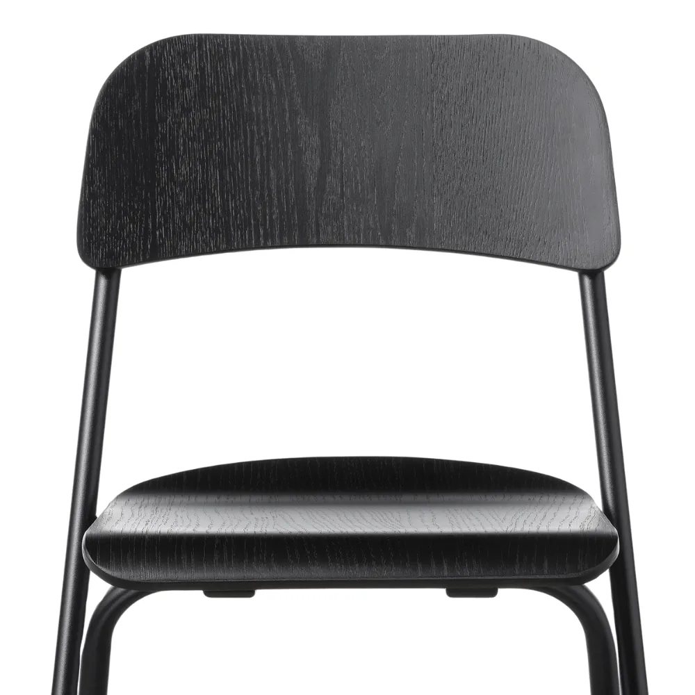 Sulankstomoji baro kėdė juoda/63 cm