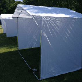 Balta prekybinė palapinė 2x2m.