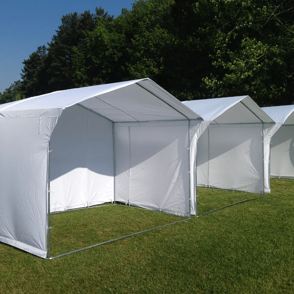 Balta prekybinė palapinė 2x2m.