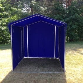 Mėlyna prekybinė palapinė 2x2m.