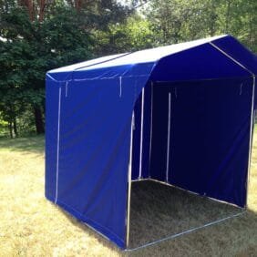 Mėlyna prekybinė palapinė 2x2m.